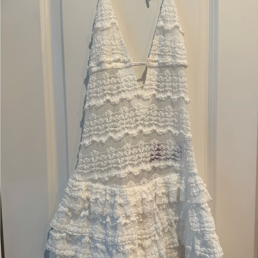 Edikted Cream Lace Romper